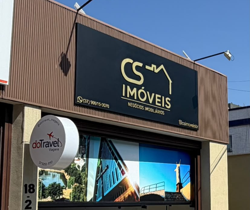 Fachada da CS Imóveis — loja em Pará de Minas